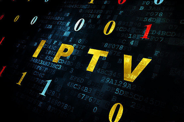网络发展概念iptv数字背景