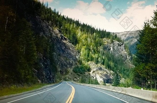 横加公司高速公路加拿大岩石山