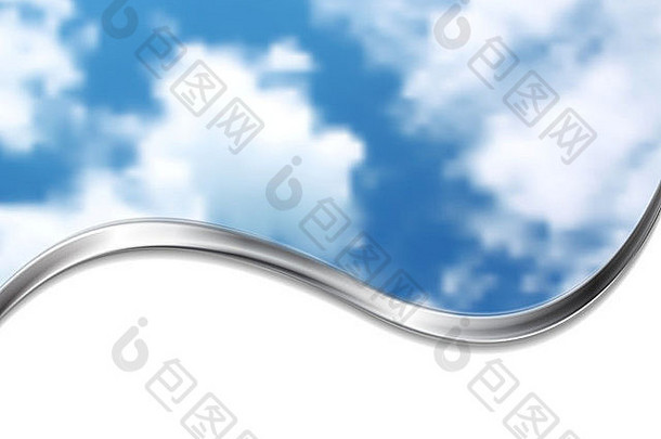 摘要Cloudscape设计银金属波梯度网