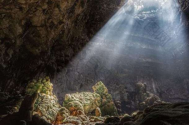 洞穴castellana普利亚大区意大利上升公里小镇东南部穆奇石灰石高原形式