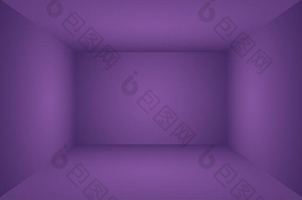 工作室背景概念摘要空光梯度紫色的工作室房间背景产品平原工作室背景