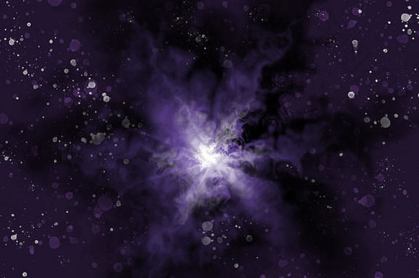 背景图形星云空间星星紫色的黑色的白色