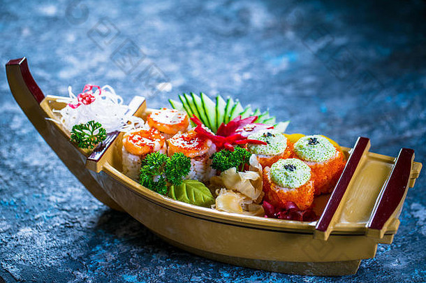 类型寿司食物