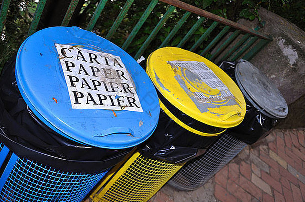 回收垃圾箱意大利欧洲