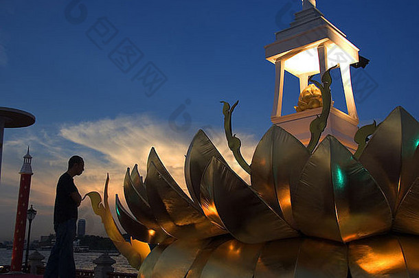 阿来水灯节日曼谷泰国