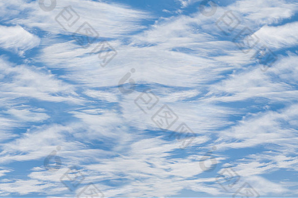 摘要自然背景蓝色的天空不寻常的模式云