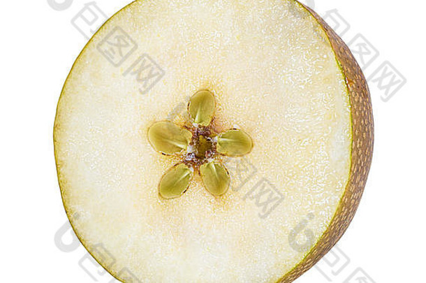 亚洲梨梨吡啶虫孤立的白色背景