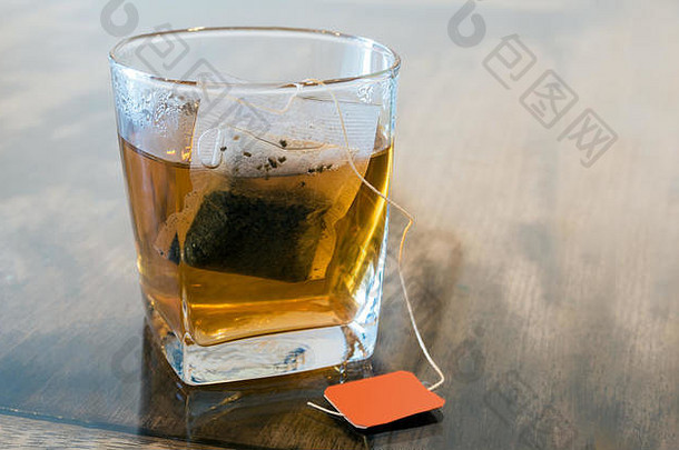 <strong>茶</strong>袋清晰的玻璃热水