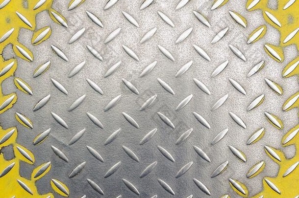 纹理背景金属时间抛光板工业概念金属地板上