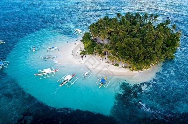 siargao岛天堂菲律宾空中视图