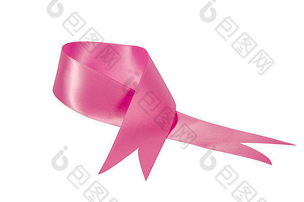 粉红色的丝带支持乳房取消意识