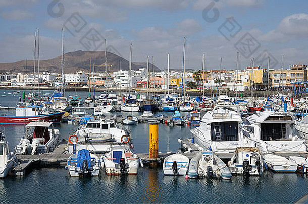 港口Corralejo金丝雀岛Fuerteventura西班牙
