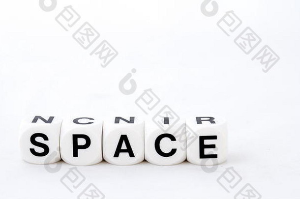 术语空间黑色的文本白色广场孤立的白色背景图像复制空间