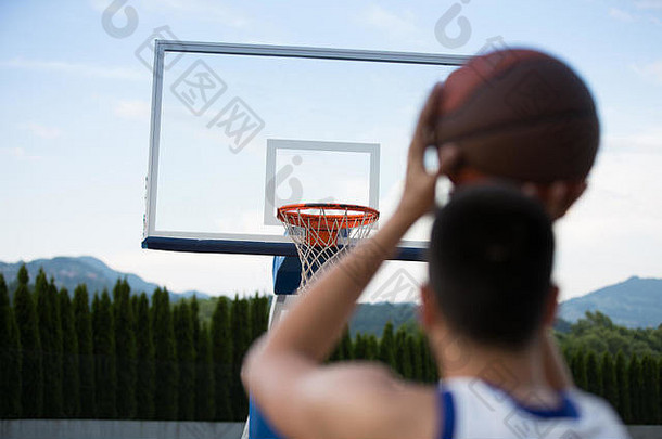 篮球球员培训法院概念篮球