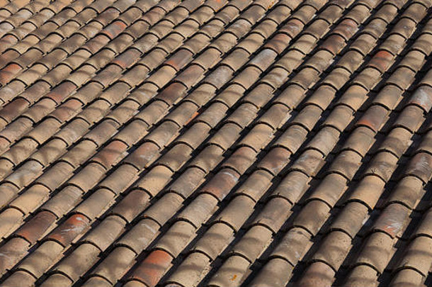 西班牙语Terracotta屋顶瓷砖