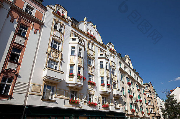 布拉格历史公寓建筑
