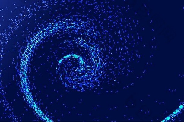 发光的粒子流螺旋互联网技术大数据背景