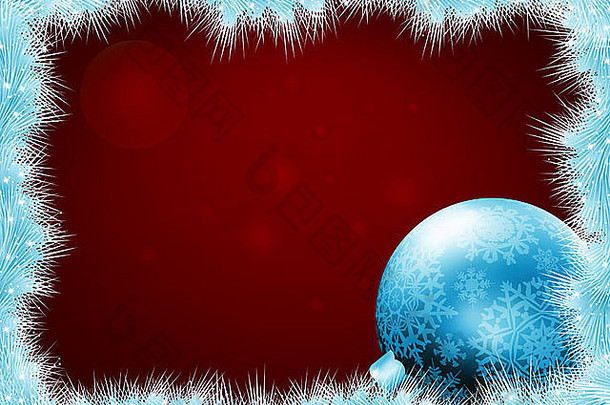 圣诞节球圣诞节发光背景假期设计