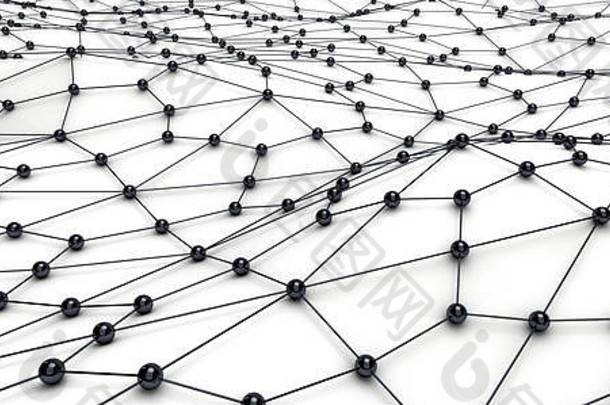合作伙伴团队合作业务概念球结构网网