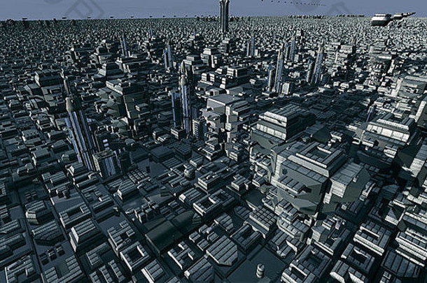 未来主义的城市概念