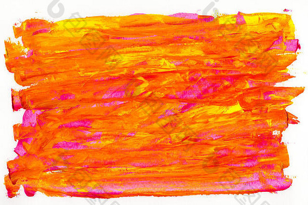 摘要绘画颜色纹理丙烯酸颜色背景刀纹理黄色的橙色红色的品红色的使