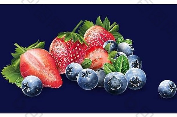 蓝莓草莓