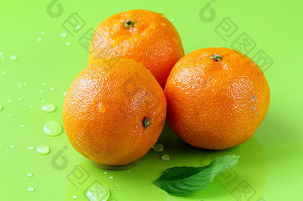 新鲜的多汁的橘子普通话橙色