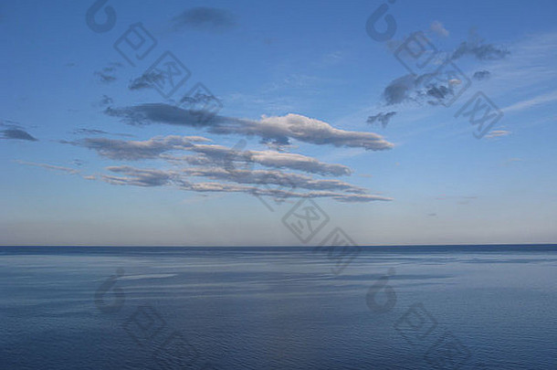 云平静水域爱琴海海希腊