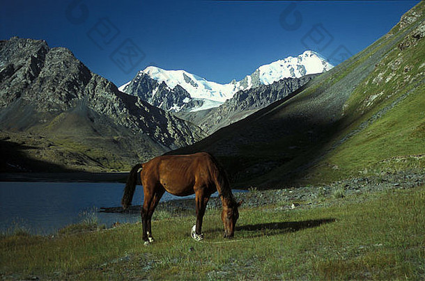 马明吉尔基湖吉尔吉斯斯坦天山山脉