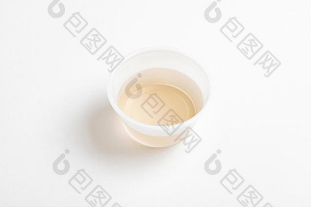 小轮塑料容器液体标本持有人医疗实验室测试集白色背景