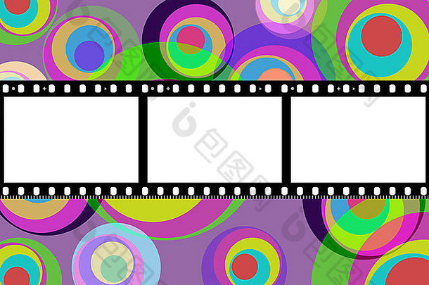 颜色Copyspace意义相机电影五彩缤纷的