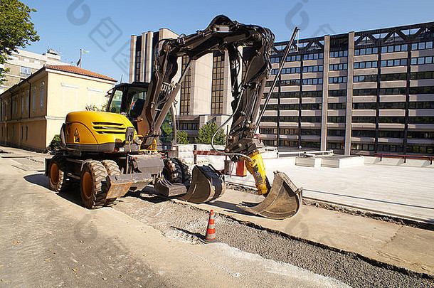 建设网站挖掘机工作街
