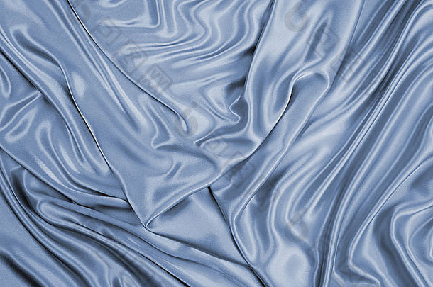 蓝色的丝绸纺织背景