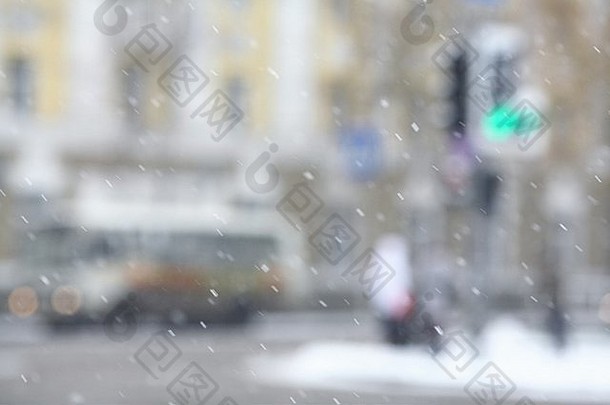 城市降雪运动汽车