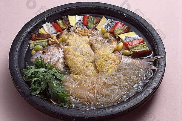 朝鲜文食物汤