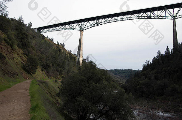 福里斯特希尔桥最高的桥梁加州