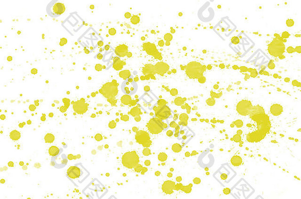 色彩斑斓的黄色的水彩湿刷油漆液体背景壁纸业务卡水瓶座明亮的颜色摘要手画纸纹理