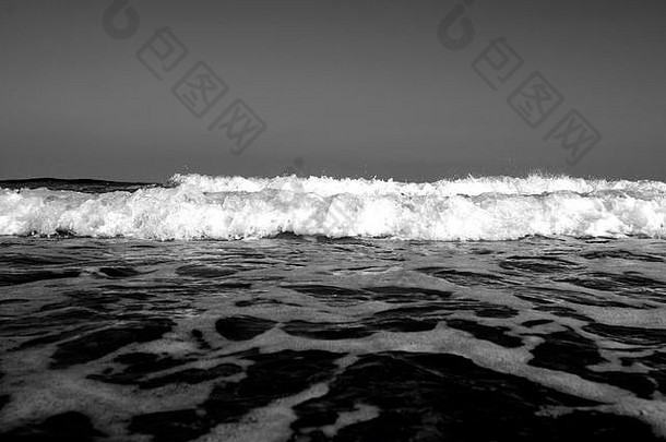 黑与白可爱的几何摘要喜怒无常的有<strong>创意</strong>的海洋海海滩海滨海滩海岸海岸