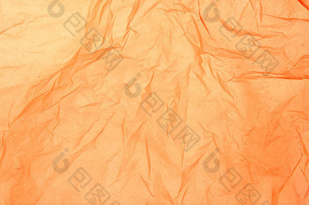 细节纹理橙色塑料袋