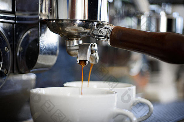 放松喝准备咖啡杯小杯服务咖啡饮料咖啡酿造咖啡馆咖啡馆酝酿咖啡表示机表示使portafilter