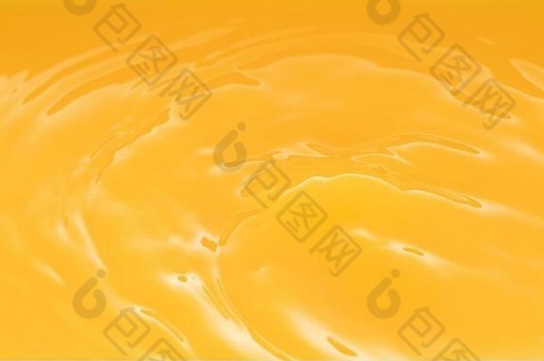 波滴橙色汁