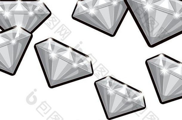 孤立的钻石设计