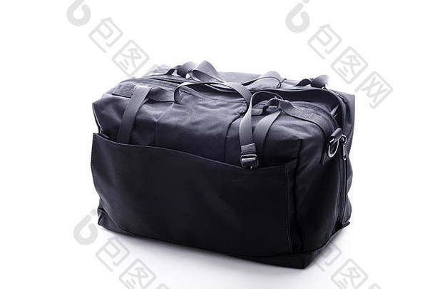 袋旅行经典行李摄影黑色的开放关闭重量手工制作的