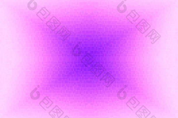 摘要紫罗兰色的粉红色的辐射梯度背景纹理像素广场块马赛克模式