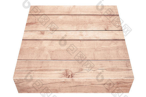空棕色（的）木桌面垂直木板白色背景