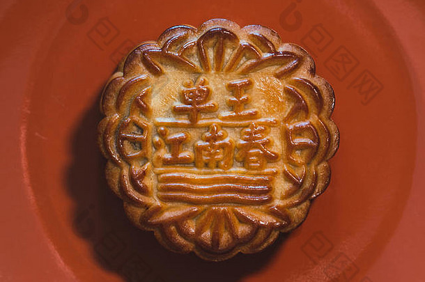 中国人月饼板中期秋天节日