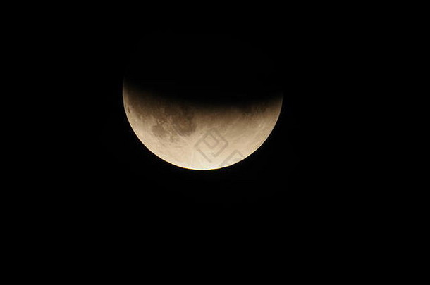 部分月球eclipse周年纪念日阿波罗月亮任务发射埃克塞特德文郡7月