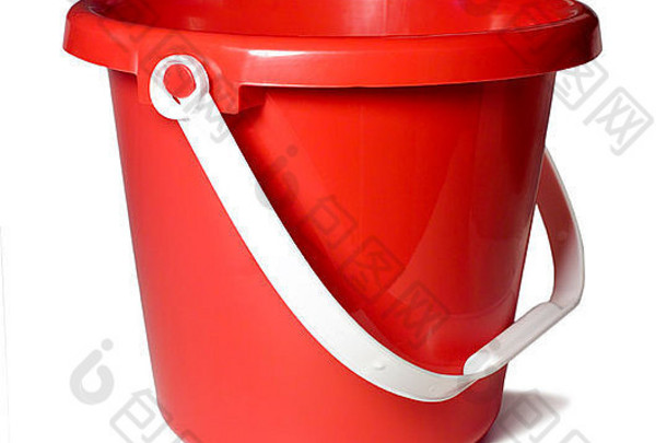 红色的桶