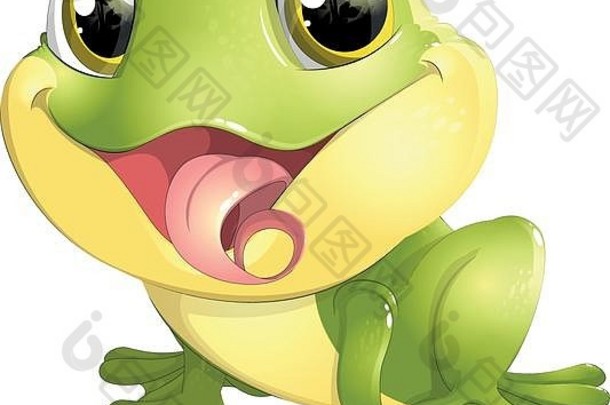 美丽的青蛙大眼睛
