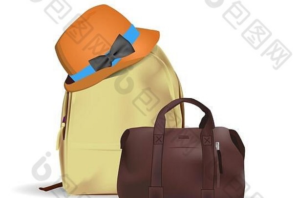 横幅旅行机构广告旅行袋旅行背包
